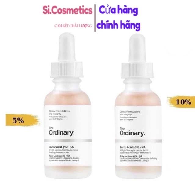 Serum tẩy tế bào chết sáng da, mờ thâm Lactic 5% Acid + HA The Ordinary 30ml
