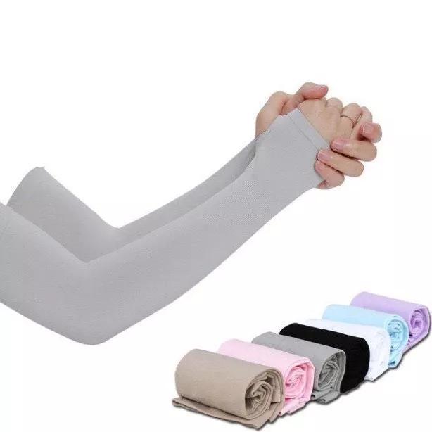 Set 2 cái găng tay, ống tay chống nắng tia uv, chất thun mềm mại freesize thoải mái