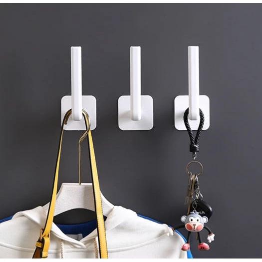 Set 2 cái móc dán tường treo đồ dùng đa năng chữ L tiện lợi