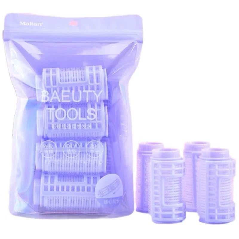Set 4 Lô Kẹp ống tạo kiểu tóc - lô uốn tóc bằng nhựa tạo phồng tóc , uốn cong tạo kiểu