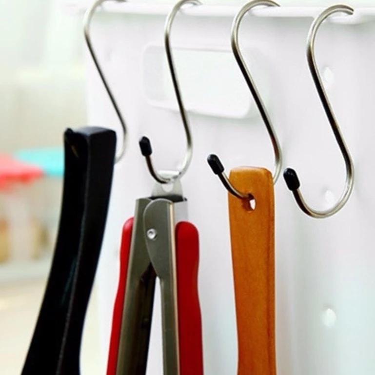 Set 4 móc chữ S bằng inox treo đồ đa năng tiện lợi