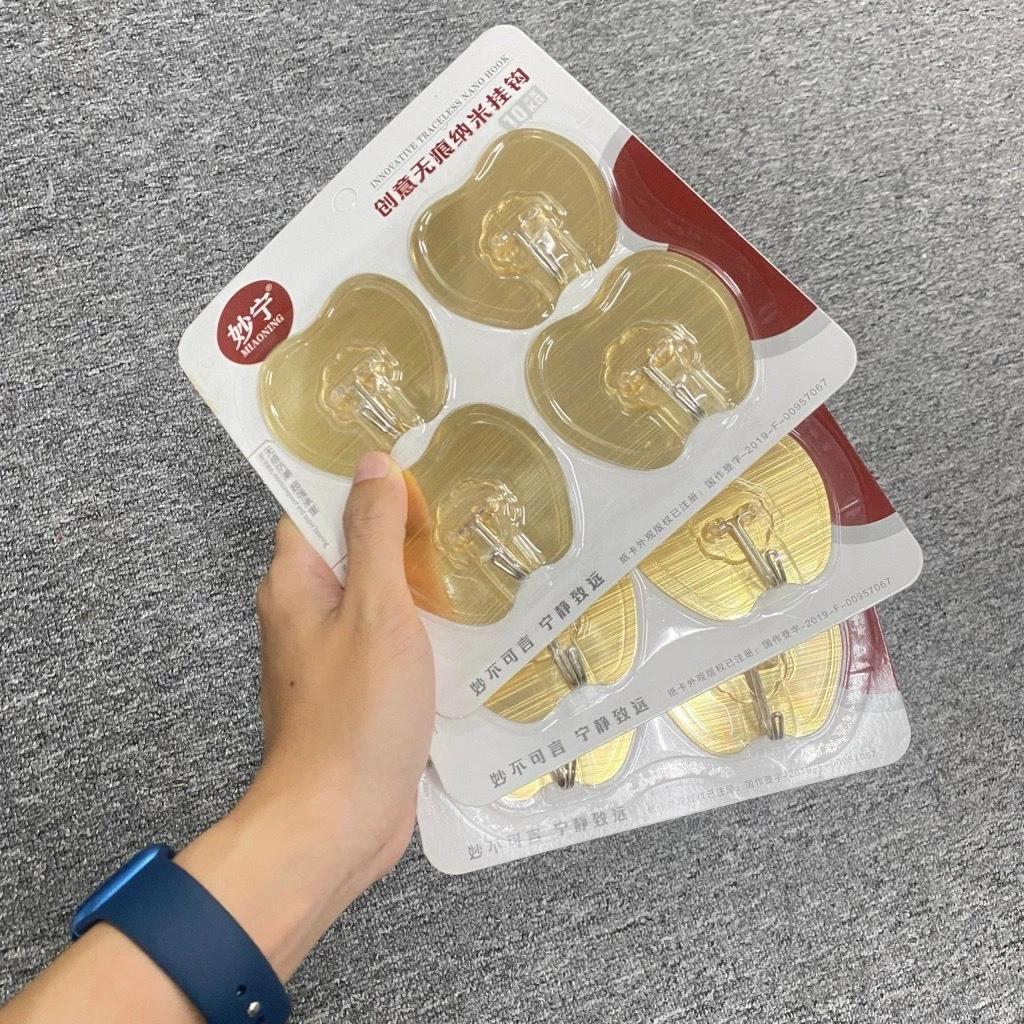 Set 4 móc treo dán tường chịu lực 10kg siêu bền chặt 2020 đa năng