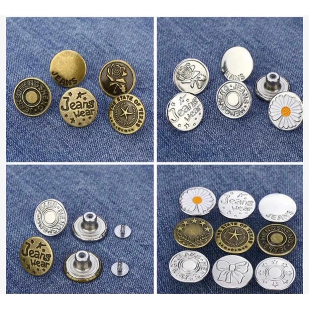 Set 42 cái khuy khúc gắn quần áo, khuy gắn quần áo
