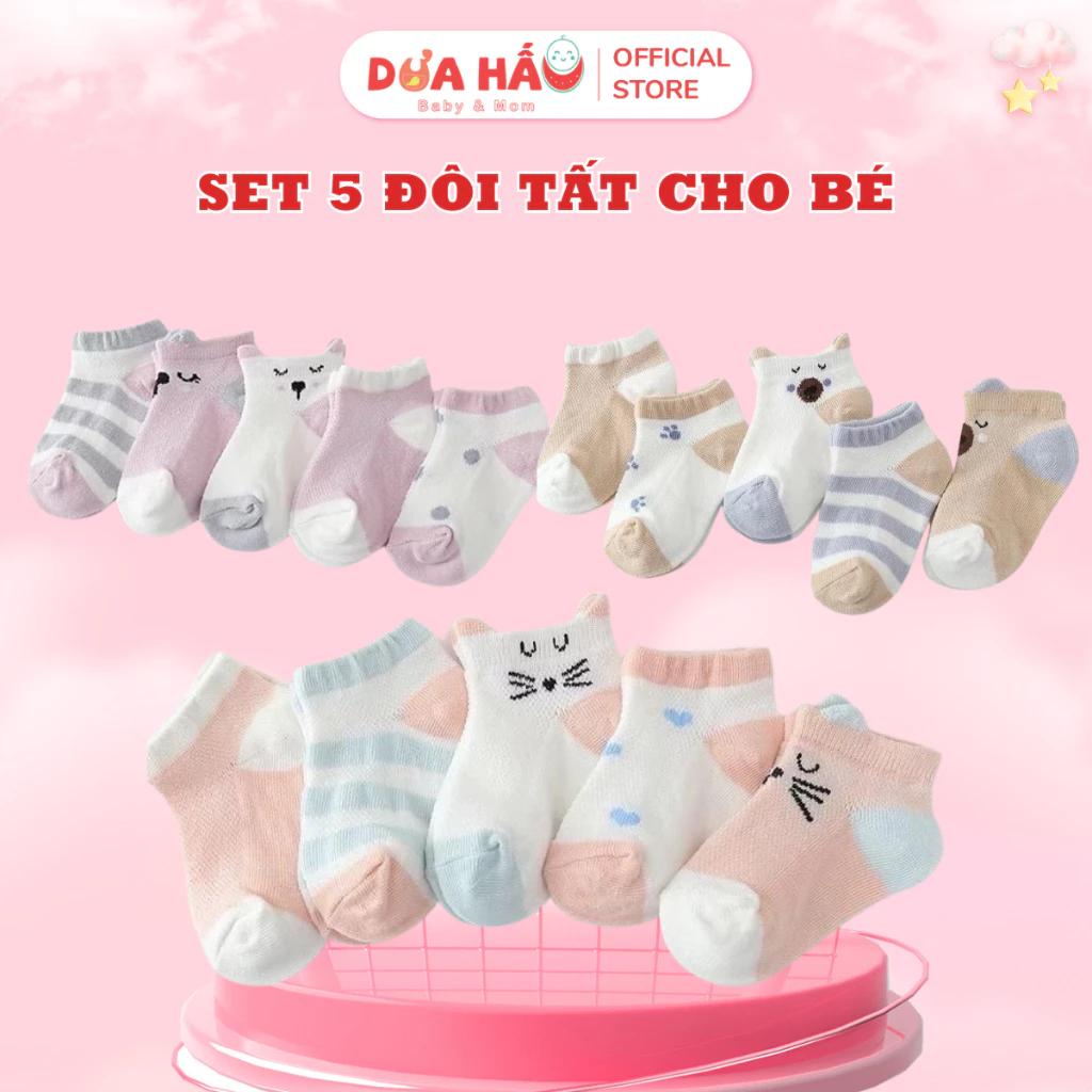 Sét 5 Đôi Tất Lưới Kids Socks - Loại Đẹp Cho Bé