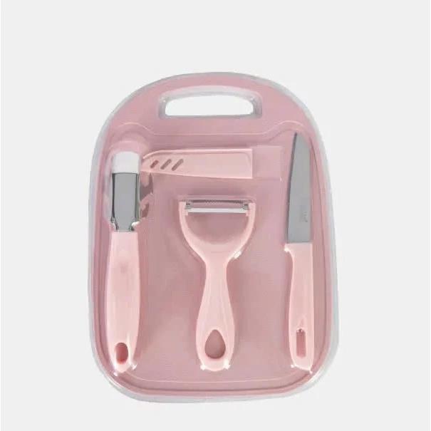 Set dao thớt 509 đa năng không gỉ, nhựa PP kháng khuẩn tiện lợi