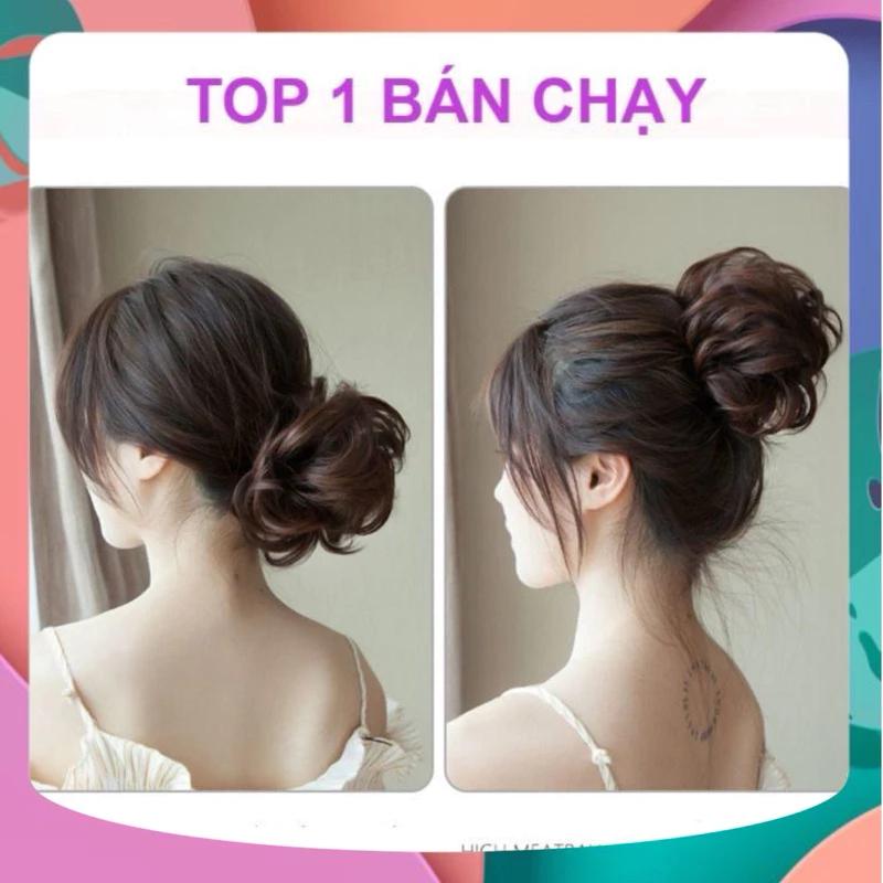 [SHOP UY TÍN] TÓC GIẢ CHO NỮ BÚI XOĂN LÀM DÀY TÓC HÀNG CAO CẤP