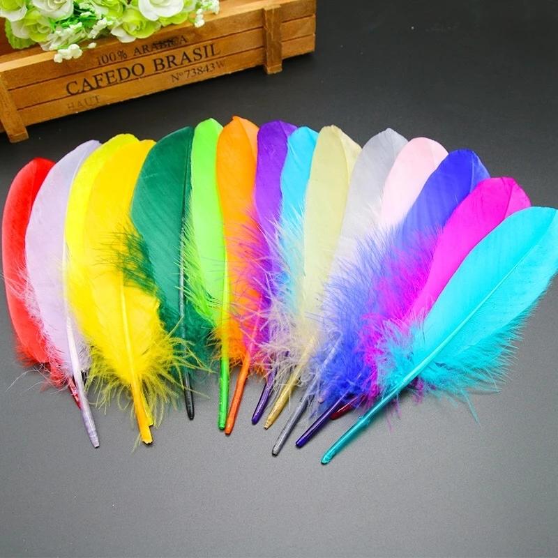 [sỉ 1 bịch 50 cái] Lông vũ cánh dài, 15-20 cm nhiều màu tông pastel làm phụ kiện trang sức handmade