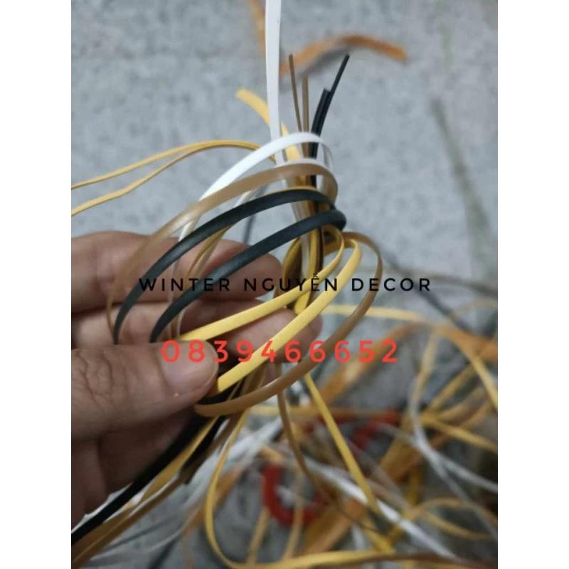 Sợi nhựa 2,5-3,5 li làm mây mắt cáo, đan lát, sữa ghế mây, làm lồng chim