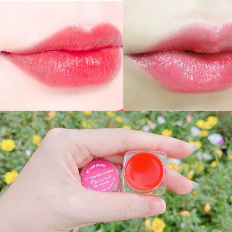Son Dưỡng Môi Collagen Thiên Di Khử Thâm Môi, Dưỡng Hồng Môi Và Ti Giúp Môi Mềm Mịn An Toàn CHo Mẹ Mầu Và Sau Sinh