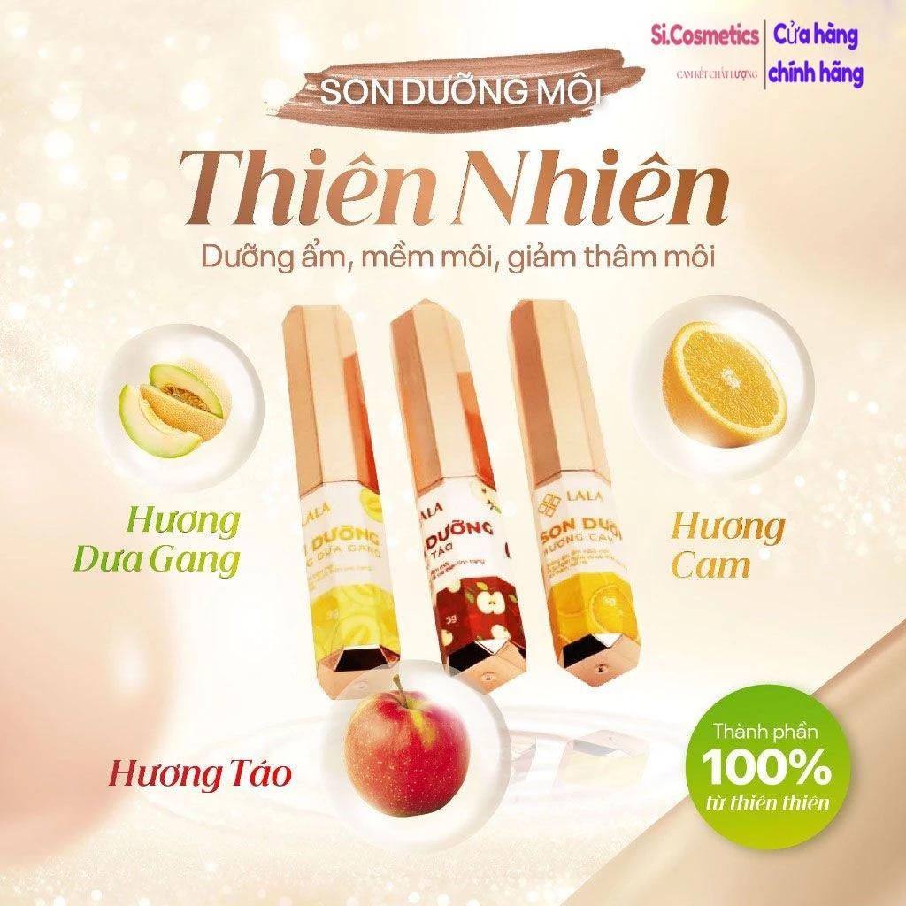 Son Dưỡng Môi LALA Son dưỡng môi thiên nhiên giúp hồng, mềm mịn và mờ thâm sau 3-4 tuần