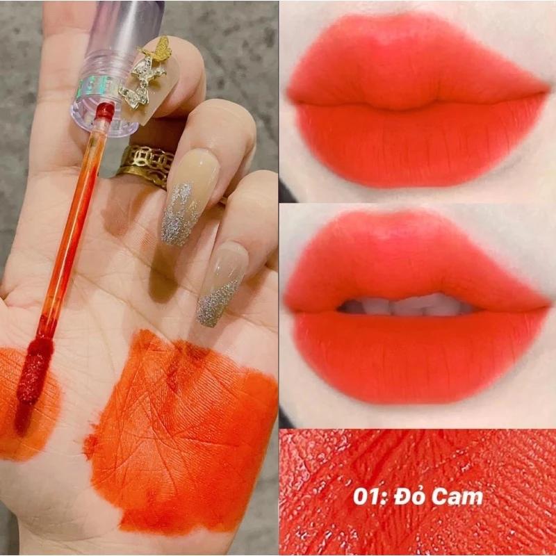 Son kem lì MELLY dưỡng môi cấp ẩm cho môi giữ màu 12 giờ lên màu chuẩn