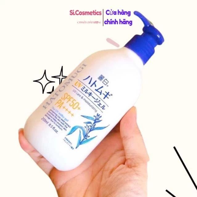 Sữa dưỡng thể chống nắng, dưỡng ẩm và làm sáng da Hatomugi Nhật Bản SPF50 PA+++