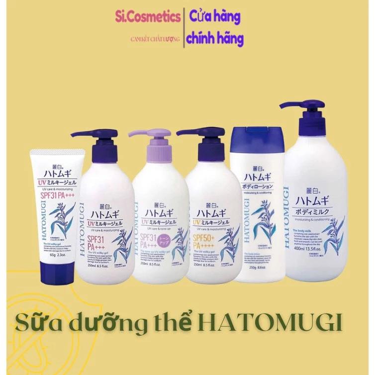 Sữa dưỡng thể làm trắng, chống nắng HATOMUGI SPF31 PA+++ 250ml Nhật