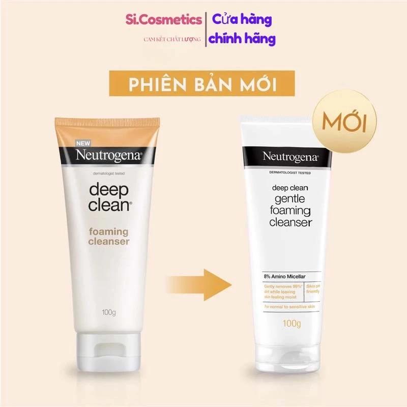 Sữa rửa mặt Sạch Sâu Lành Tính Neutrogena Deep Clean Gentle Foaming Cleanser 100g
