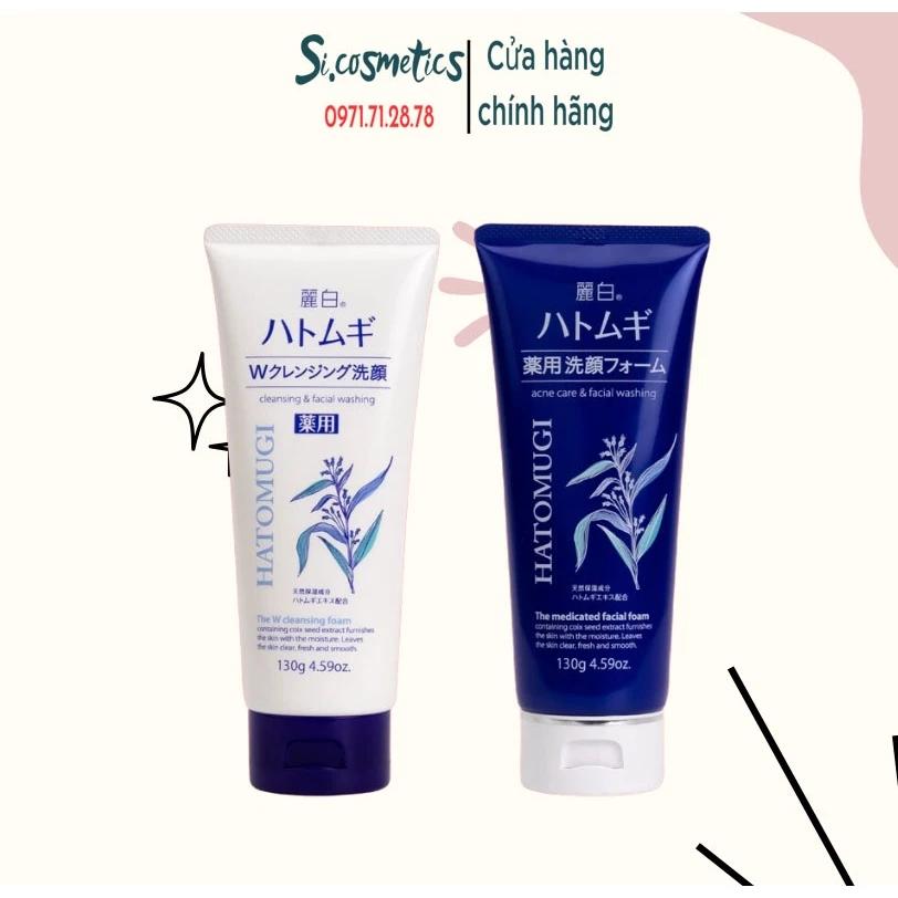 Sữa Rửa Mặt Ý Dĩ Hatomugi Moisturizing & Facial Washing Nhật Bản Trắng Da Dưỡng Ẩm 130g