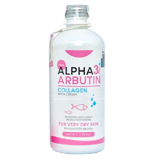 Sữa tắm Alpha Arbutin Collagen trắng da Thái Lan giúp da sáng mịn 350ml Dưỡng Da Cấp Ẩm Mịn