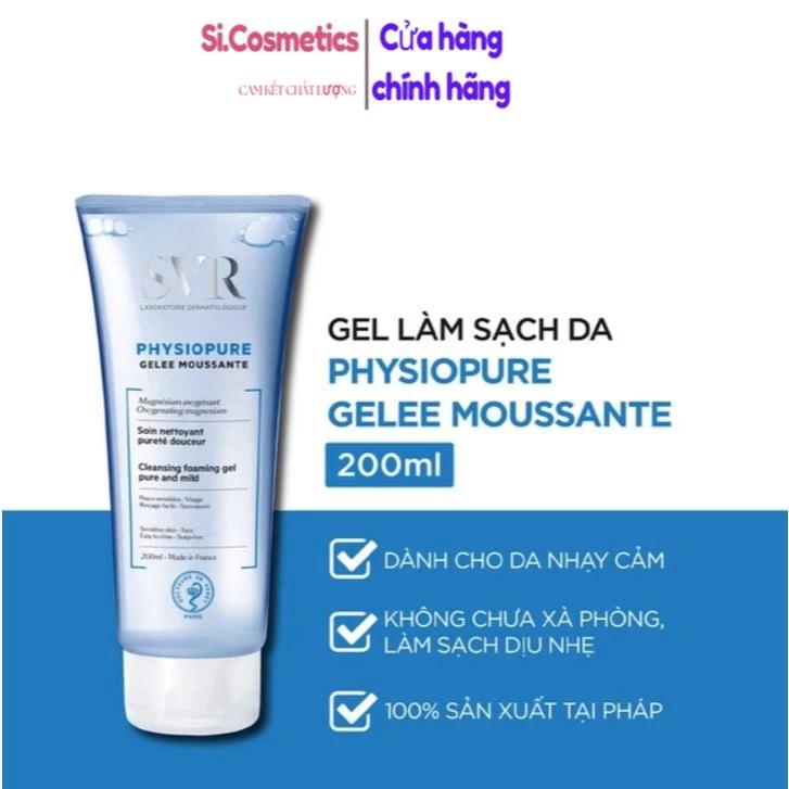 SVR Dành Cho Da Nhạy Cảm Physiopure Gelée Moussante 200ml