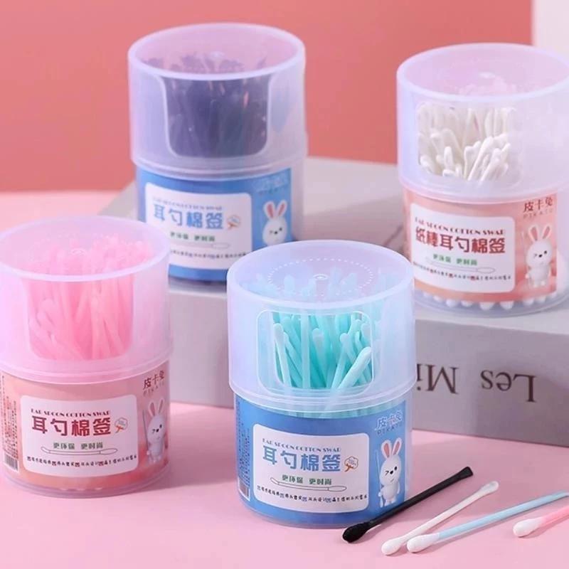 Tăm bông ngoái tai 2 đầu cải tiến an toàn vệ sinh, đầu bông thấm hút tốt không bị sơ bông hàng cao cấp