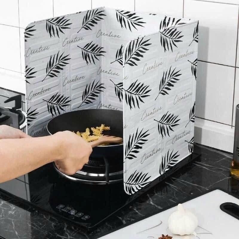 Tấm chắn dầu mỡ HỌA TIẾT Vách chắn gió bếp ga HỌA TIẾT chịu nhiệt