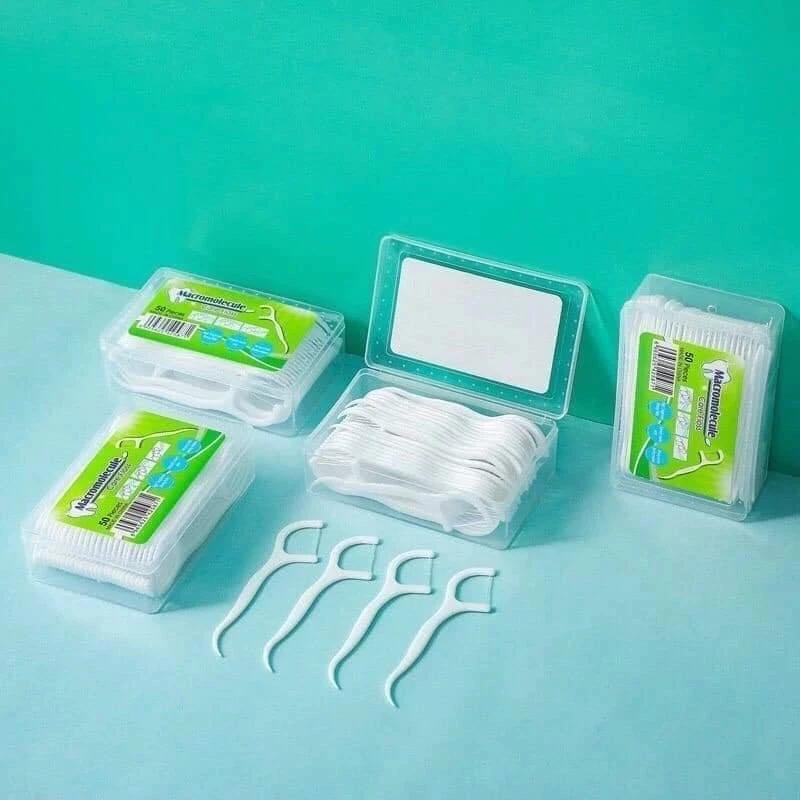 Tăm chỉ nha khoa hộp 50 cái, tăm chỉ nha khoa okamura [77]