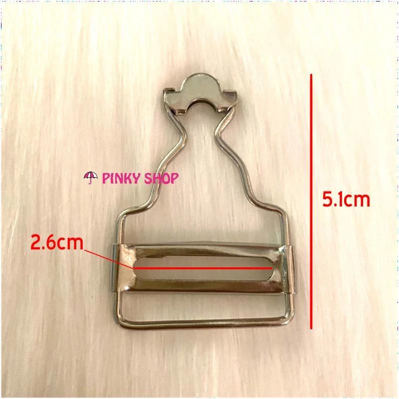 Tăng đô yếm nữ, [ẢNH THẬT] điều chỉnh dây yếm 5.1cm x 2.6cm màu bạc, phụ kiện yếm nữ xinh xắn Pinky Shop mã TĐYN1
