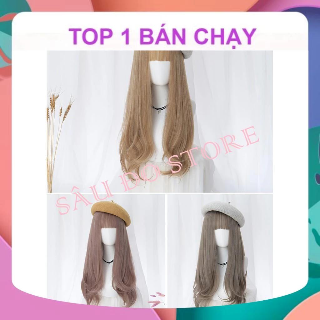 [TẶNG LƯỚI TRÙM] TÓC BỘ LƯỚI HOA MÁI THƯA XOĂN DỢN ĐUÔI DÀI 55-60CM CÓ DA ĐẦU