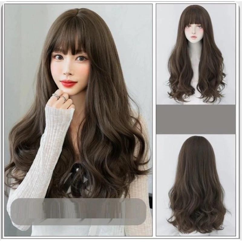 [TẶNG LƯỚI TRÙM] TÓC GIẢ BỘ XOĂN DÀI 55-60CM LƯỚI HOA HÀNG CÓ SẴN SỈ TOÀN QUỐC