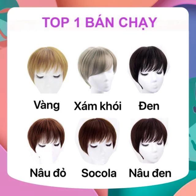 [TẶNG LƯỚI TRÙM, XỊT DƯỠNG TÓC] TÓC TOMBOY ĐỦ MÀU CAO CẤP HÀN QUỐC CÓ DA ĐẦU