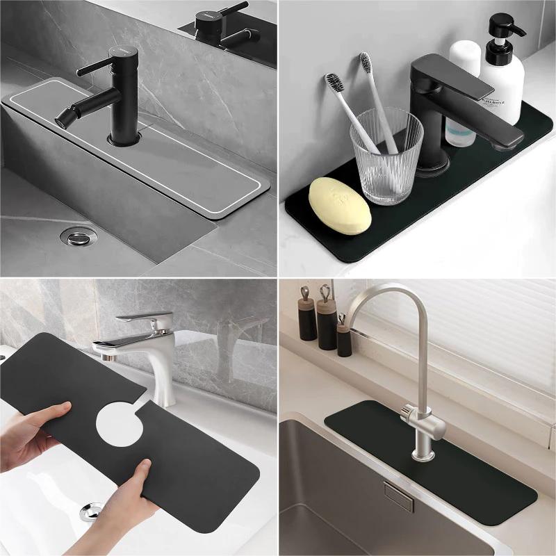 Thảm thoát nước Bắc Âu Nhà bếp đơn giản Phòng tắm Tấm thoát nước Đồ ăn gia đình Placemat