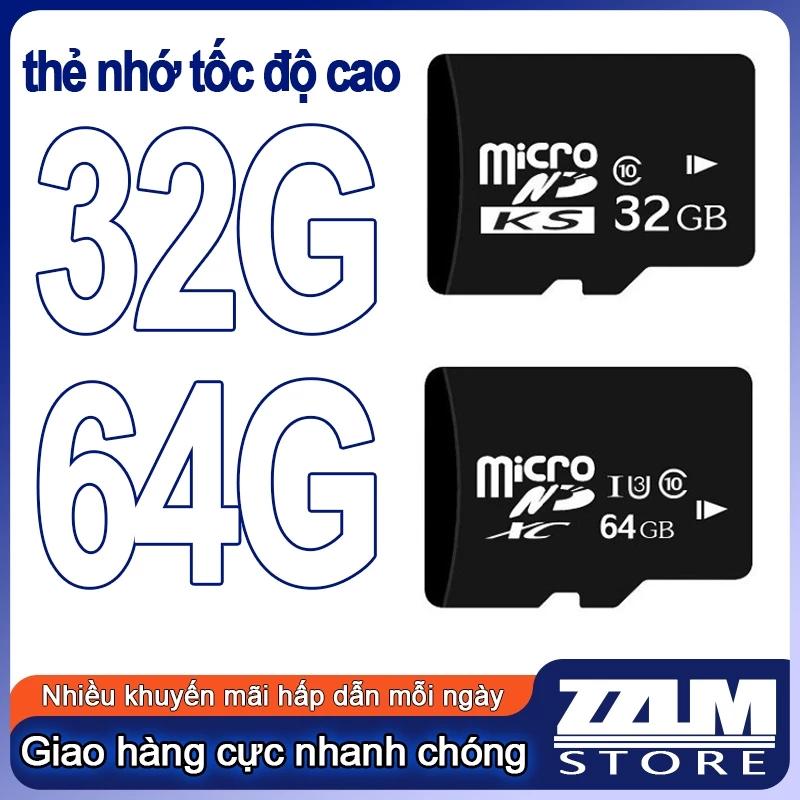 Thẻ nhớ tốc độ cao, thẻ nhớ chất lượng cao 32G, 64G, thích hợp cho loa, camera, đầu ghi lái xe, v.v.
