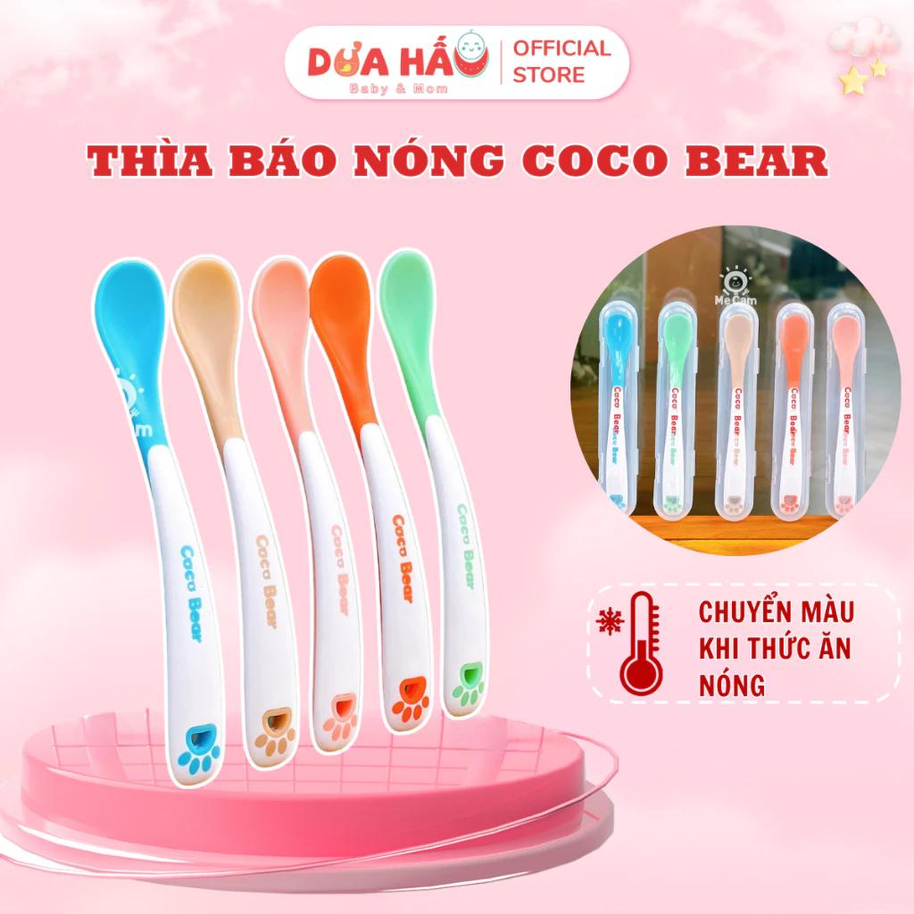 Thìa Ăn Dặm Silicone Báo Nóng Cocobear Cho Bé Ăn Dặm Shop Mẹ Dưa Hấu