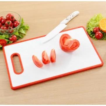 Thớt Nhựa Kháng Khuẩn 3030 2337 - Thớt Dày Nhựa In Hoa Văn Chống Xước Cắt Hoa Quả