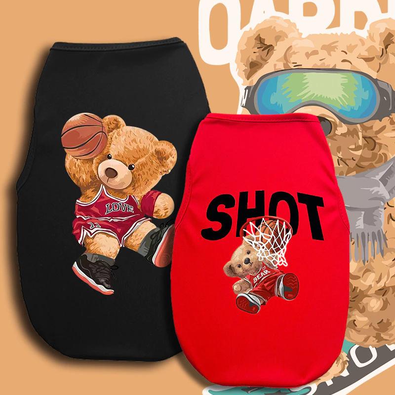 Thú cưng Hợp thời trang In hình Tank Top Quần áo cho chó thông thường Mùa hè Áo Vest thú cưng thoáng khí