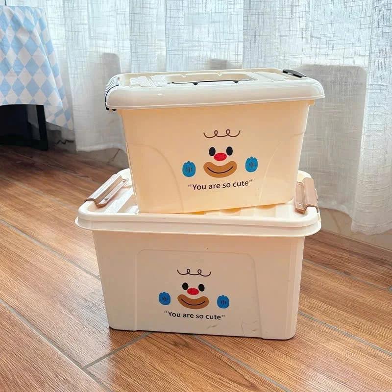 Thùng Nhựa Chú Hề đựng đồ dung tích lớn, tiện lợi để lưu trữ, sắp xếp quần áo, đồ chơi cho gia đình