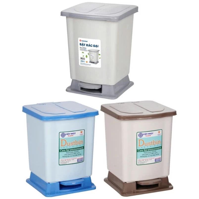 Thùng rác nắp bật 3 size nhựa Việt Nhật, Sọt rác văn phòng, phòng bếp, phòng khách có nắp đậy