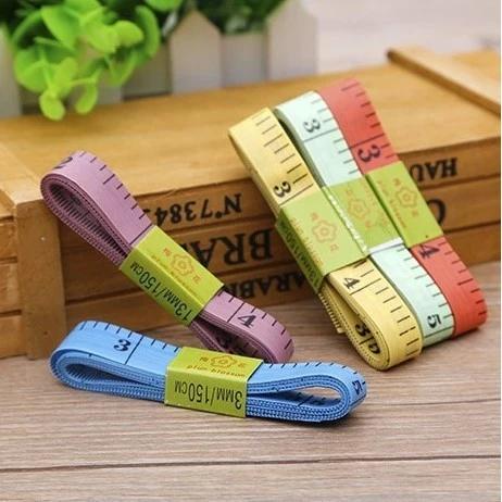 Thước dây dài 1.5 mét dùng đo eo, đo chiều cao cho bé, may đồ phụ kiện may mặc tiện dụng