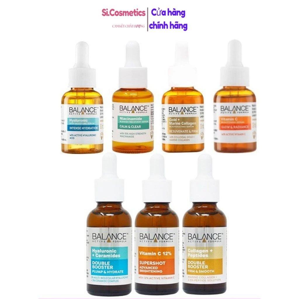Tinh Chất Dưỡng Trắng Da, Mờ Thâm, Dưỡng Ẩm Balance Active Formula Serum 30ml (Vitamin C, Niacinamide, Hyaluronic)
