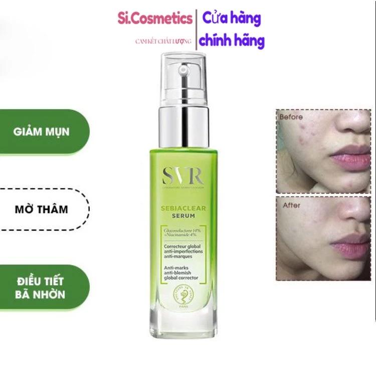 Tinh chất giảm mụn 4% NIACINAMIDE và 14% PHA SVR Sebiaclear Serum 30ml