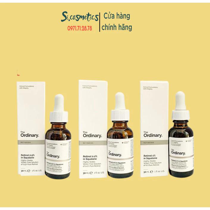Tinh Chất The Ordinary Retinol 0,2 % - 0,5% - 1% In Squalane 30ml