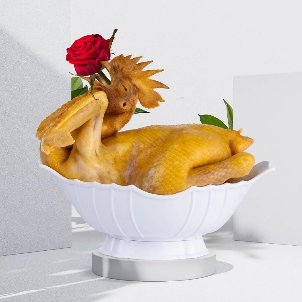 Tô dĩa thuyền nhựa VIỆT NHẬT đựng gà cúng nguyên con 2kg dịp Tết 6815 - bát thuyền gà