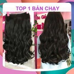 TÓC GIẢ CAO CẤP KẸP XOĂN DẢI RỘNG 25CM DÀI 55-60CM LOẠI DÀY DẶN NẶNG 200GRAM (2 LẠNG TÓC)