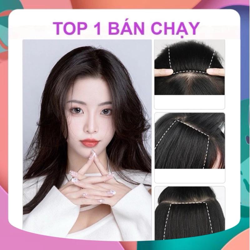 ?TÓC KẸP PHỒNG? SET 2 KẸP TÓC GIẢ CONG NHẸ LÀM PHỒNG CHÂN TÓC