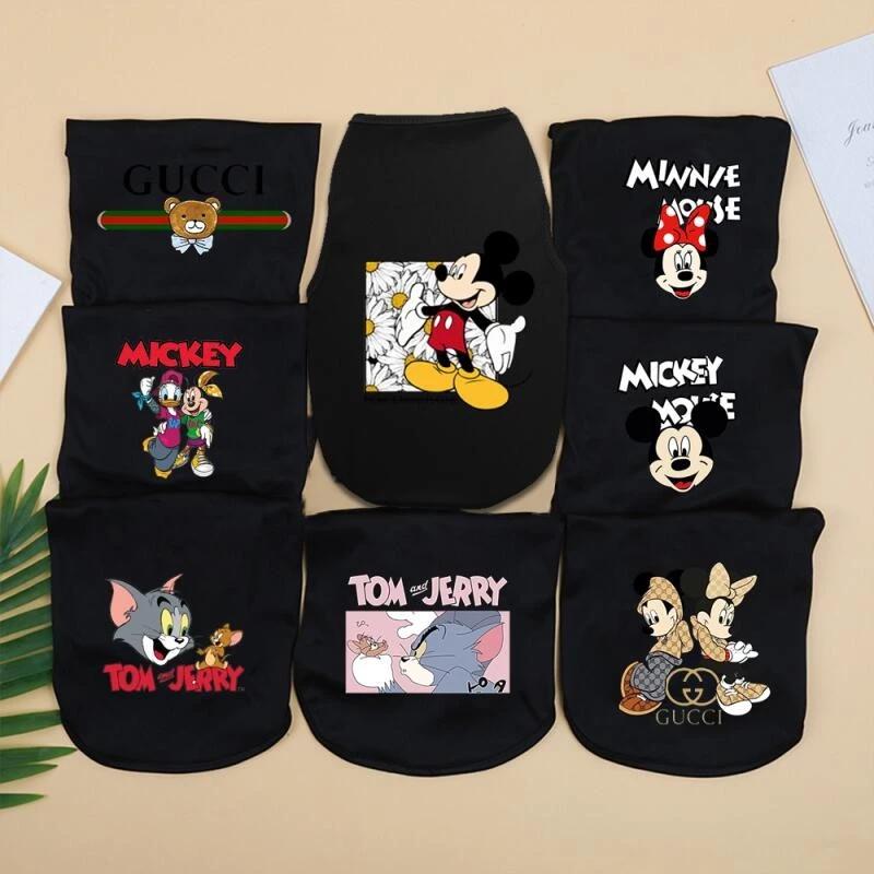 Tom Mickey Họa Tiết Mèo / Chó In Áo Vest Chó Mèo Thoáng Khí Nhỏ Và Vừa Chó Top