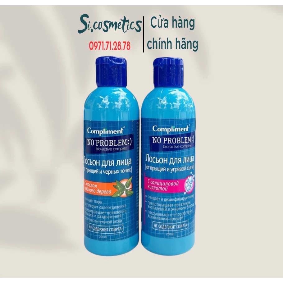 toner làm sạch sâu, kiềm dầu Compliment No Problem 200ml