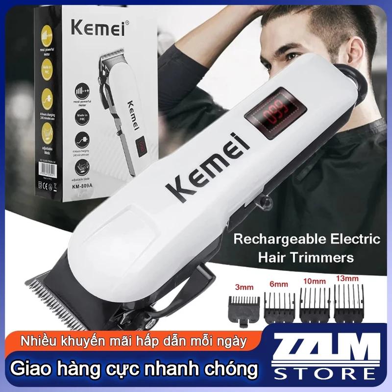 Tông Đơ Cắt Tóc Chuyên Nghiệp Màn Hình Lcd Kemei,Tông Đơ Cắt Tóc Không Dây(Lưỡi Dao Có Thể Điều Chỉnh,Cắt Tỉa Tóc Nhanh)