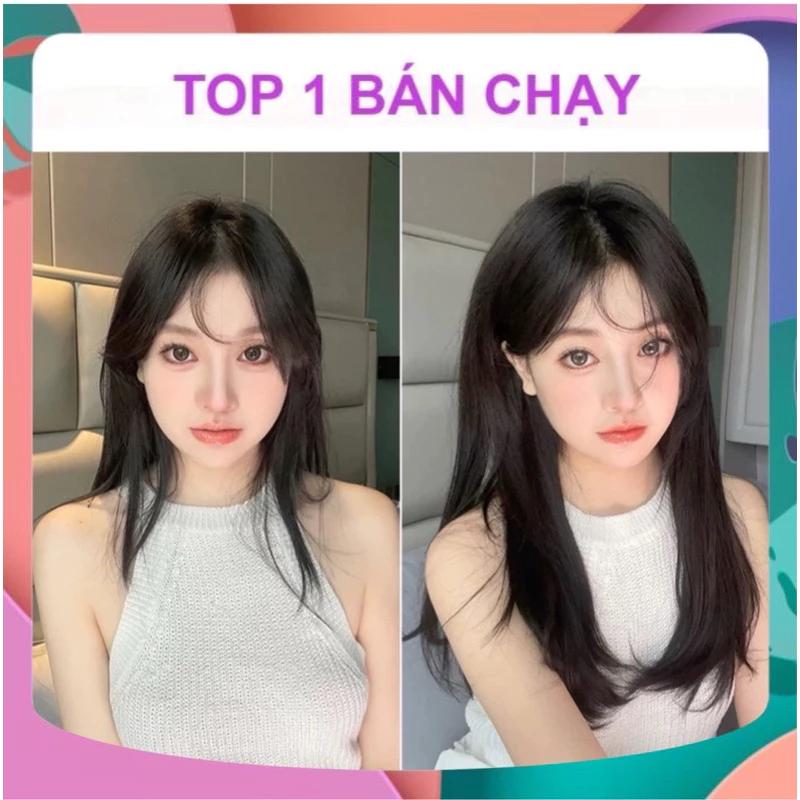 [TOP BÁN CHẠY] KẸP TÓC GIẢ CHỮ U NỬA ĐẦU DÀI 45-50CM CỤP LỬNG NHẸ SANG CHẢNH