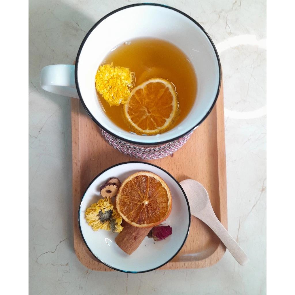 Trà cam quế thảo mộc Phú An bổ sung vitamin C, giảm đau họng, cảm lạnh, ngủ ngon, tăng đề kháng, miễn dịch