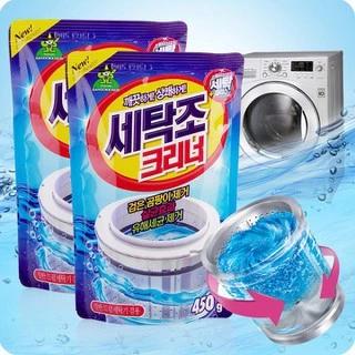 Túi Bột tẩy vệ sinh lồng máy giặt 450g diệt khuẩn khử mùi cho tất cả máy giặt