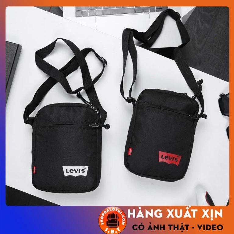 Túi đeo chéo Levis New Basic Mini Crossbody Solid Bag, Túi đeo chéo unisex nam nữ hàn quốc đi chơi học màu đen giá rẻ