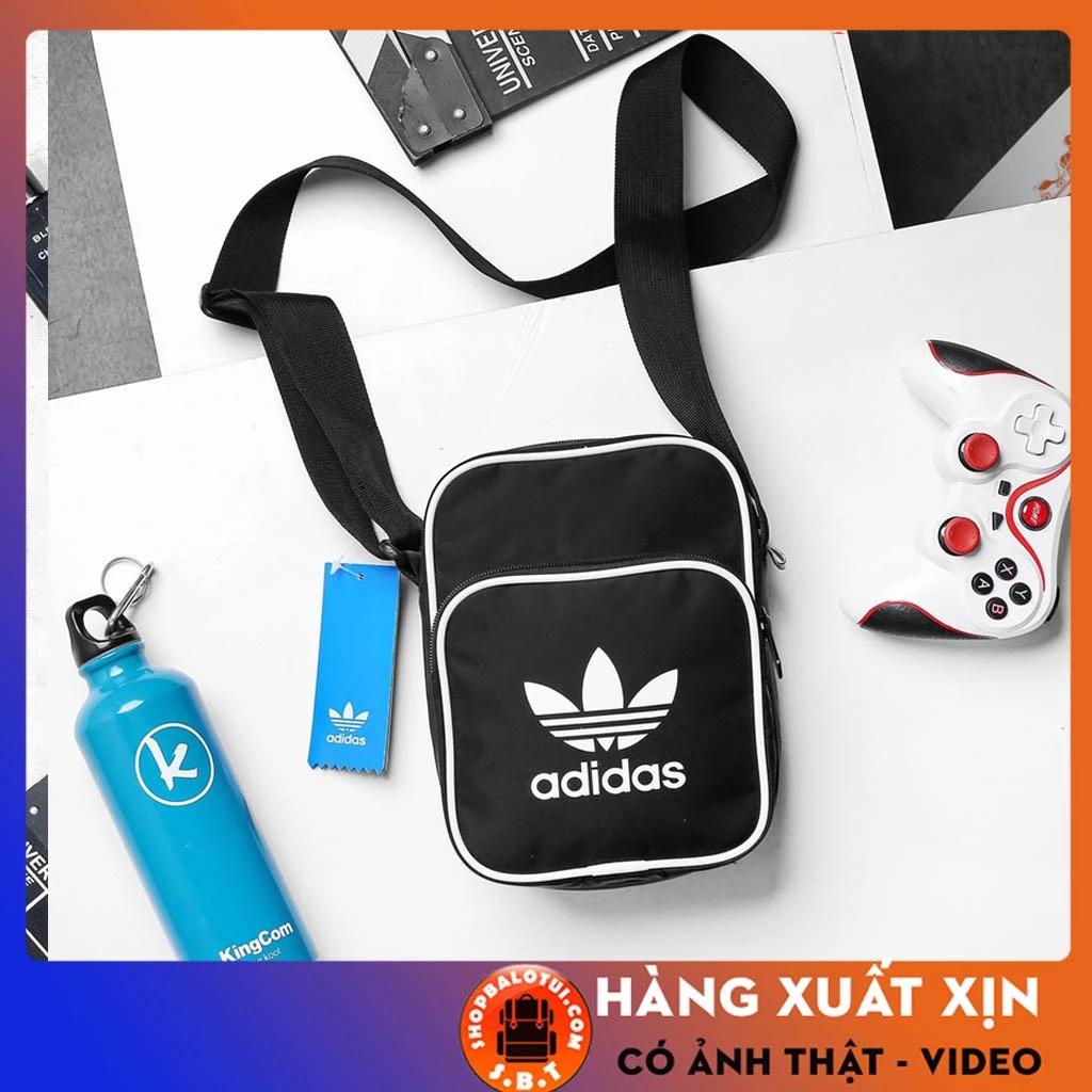 Túi đeo chéo nam nữ Adidas Mini Unisex thời trang, Túi đeo hông hàn quốc giá rẻ chất vải màu đen chống nước